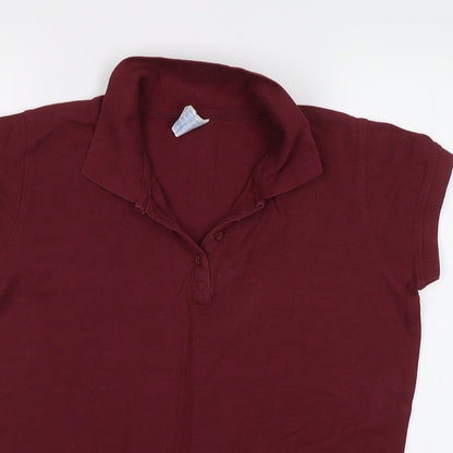 JHK Womens Purple   Basic Polo Size L