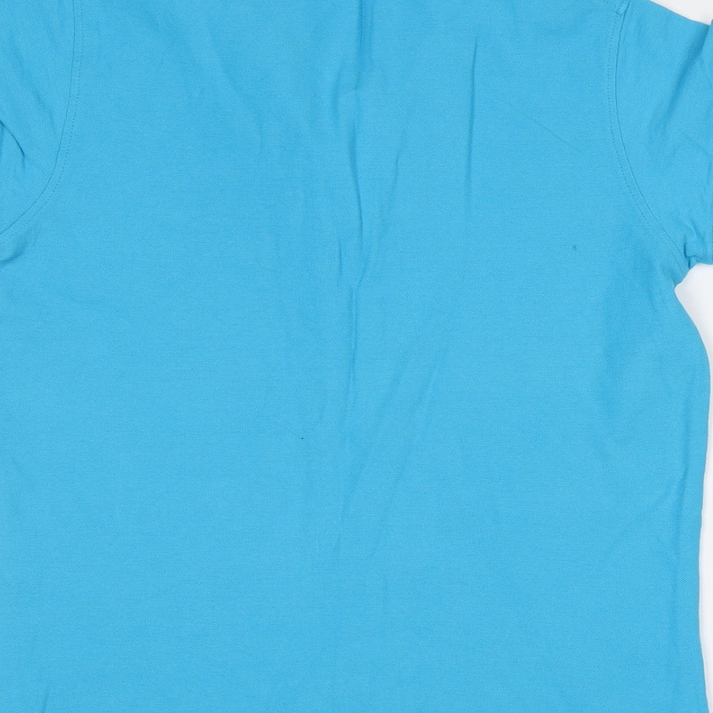 Womens UK Size XL JHK Blue Basic Polo