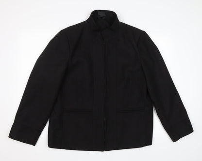 Womens UK Size 20 tg Black Overcoat