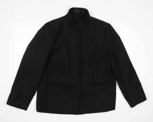 Womens UK Size 20 tg Black Overcoat