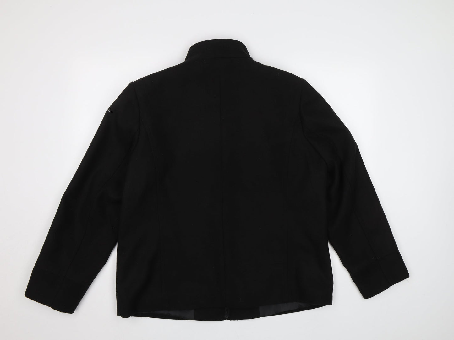 Womens UK Size 20 tg Black Overcoat