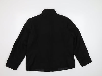 Womens UK Size 20 tg Black Overcoat