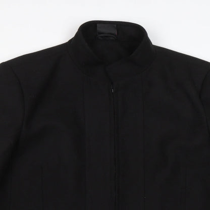 Womens UK Size 20 tg Black Overcoat