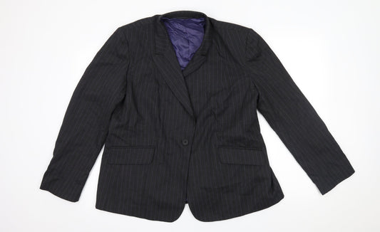 Womens UK Size 18 Preworn Regular Grey Blazer