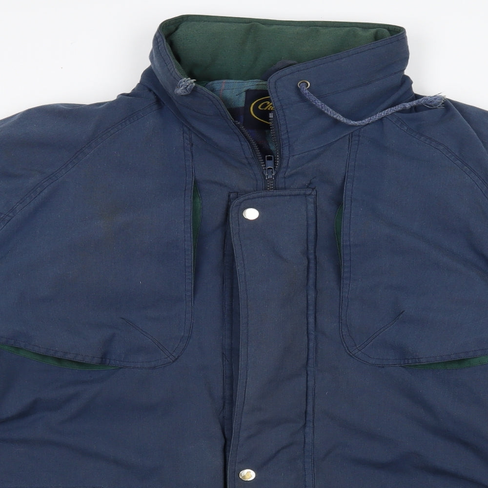 champion coll Womens Blue   Anorak Coat Size XL  - hood in collar