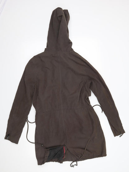 Linea Womens Brown   Overcoat Coat Size 10