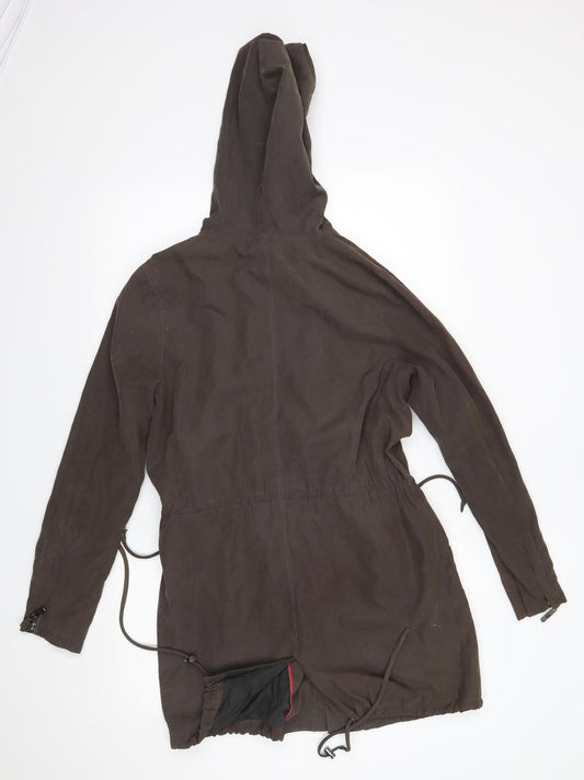Linea Womens Brown   Overcoat Coat Size 10