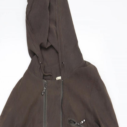 Linea Womens Brown   Overcoat Coat Size 10