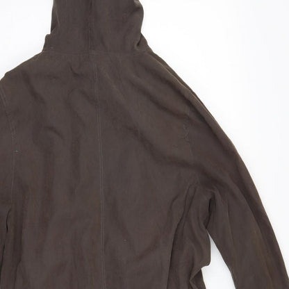 Linea Womens Brown   Overcoat Coat Size 10