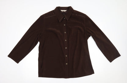 ELVI Womens Brown   Jacket  Size 16