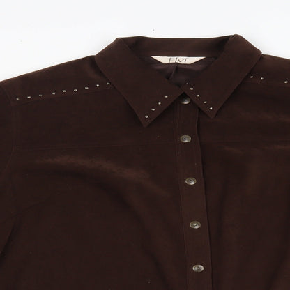 ELVI Womens Brown   Jacket  Size 16