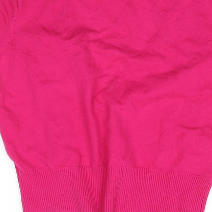 M&Oo Womens Pink   Cardigan Jumper Size M