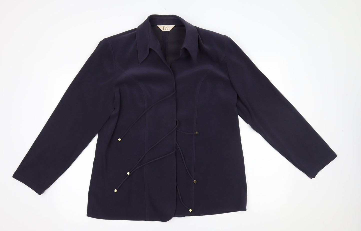 ELVI Womens Blue   Jacket Blazer Size 16