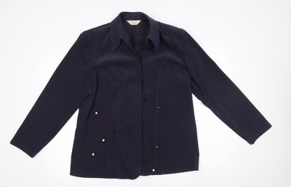 ELVI Womens Blue   Jacket Blazer Size 16