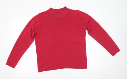 Womens UK Size 14 M&S Pink Pullover Jumper