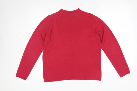 Womens UK Size 14 M&S Pink Pullover Jumper