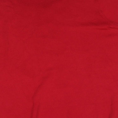 Womens UK Size M After Dark Red Cardigan Jumper