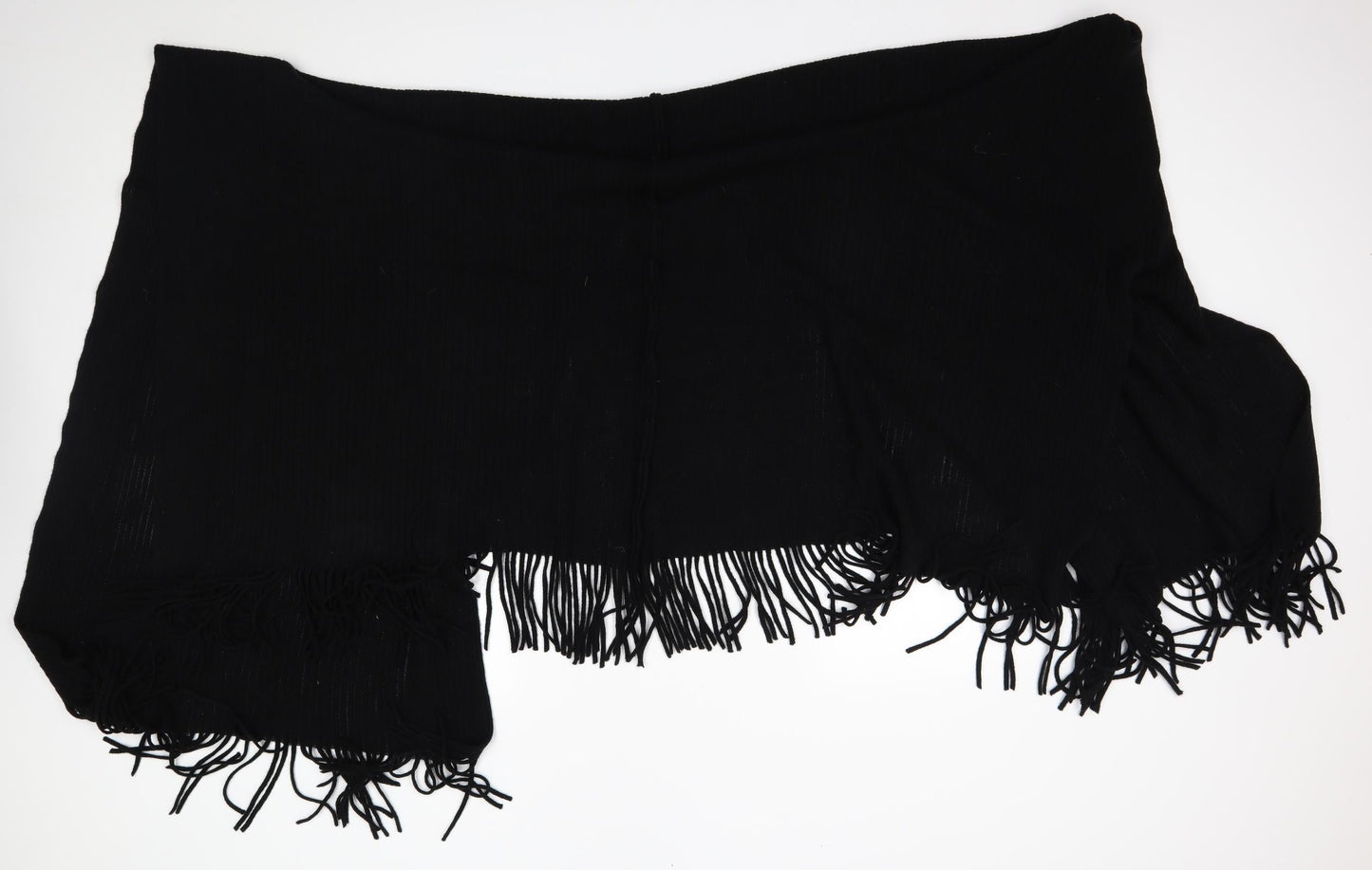 Womens UK Size One Size Preworn Black Cape Jumper