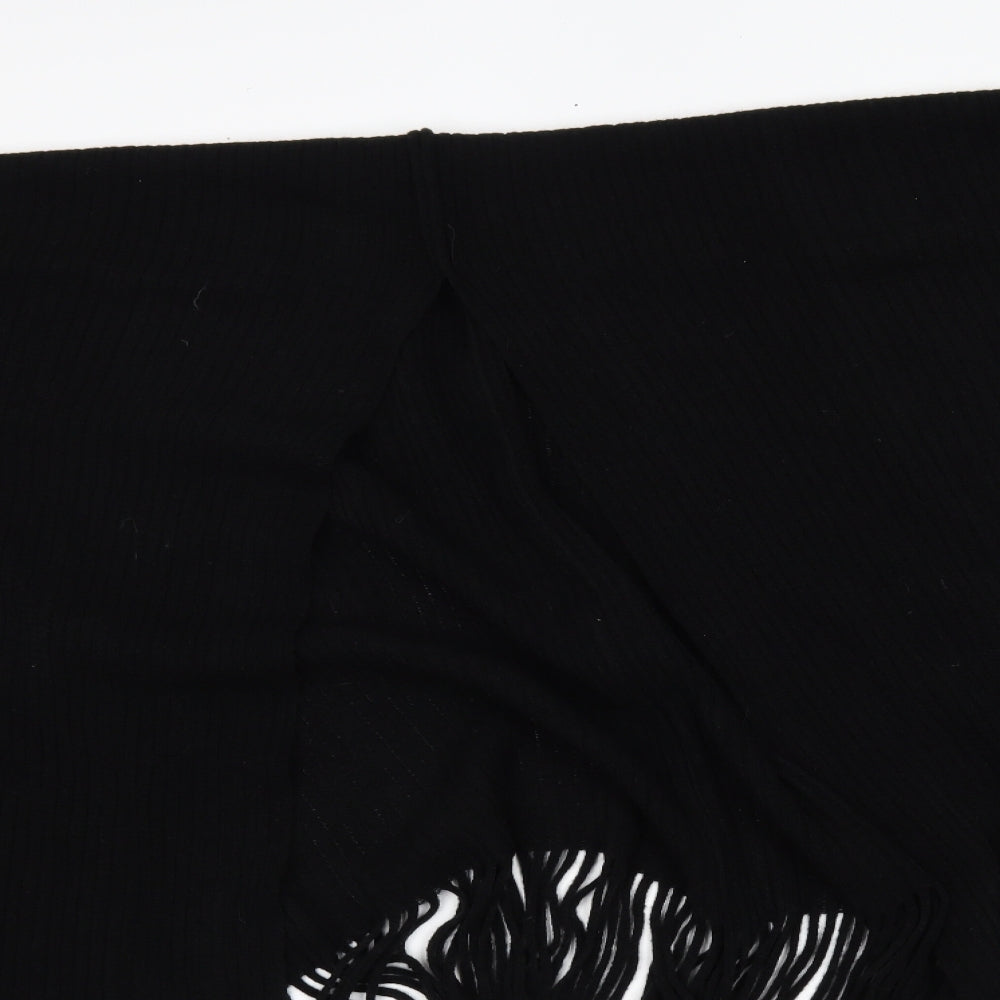 Womens UK Size One Size Preworn Black Cape Jumper