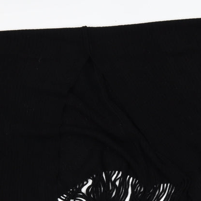 Womens UK Size One Size Preworn Black Cape Jumper