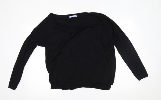 Avenue Womens Black   Wrap Jumper Size L