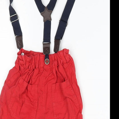 NEXT Baby Red    Trousers Size 18-24 Months  - suspenders