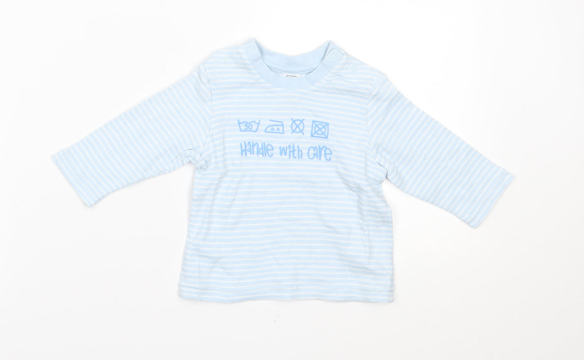 Tu Baby Blue Striped  Pullover Jumper Size 3-6 Months