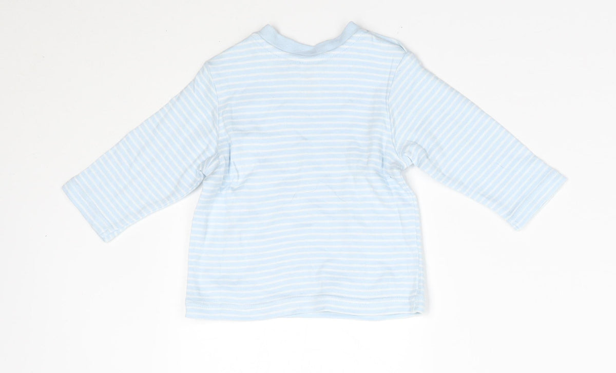 Tu Baby Blue Striped  Pullover Jumper Size 3-6 Months