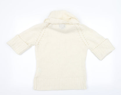 Miss Flori Womens Ivory   Pullover Jumper Size 14