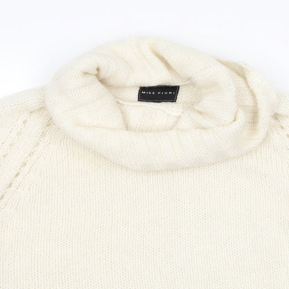 Miss Flori Womens Ivory   Pullover Jumper Size 14