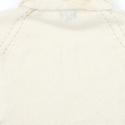 Miss Flori Womens Ivory   Pullover Jumper Size 14