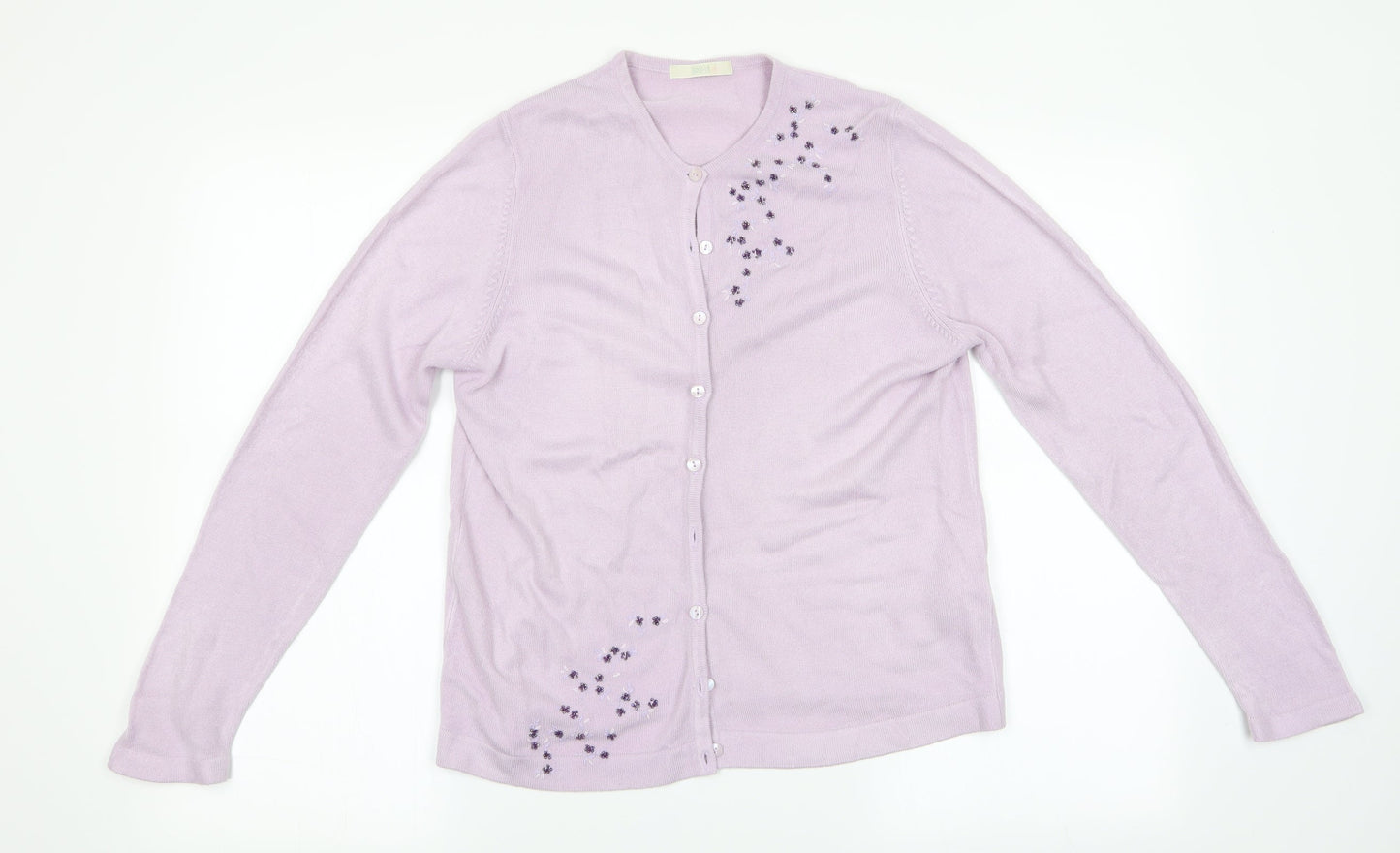Womens UK Size 12 Marks and Spencer Purple Cardigan Jumper