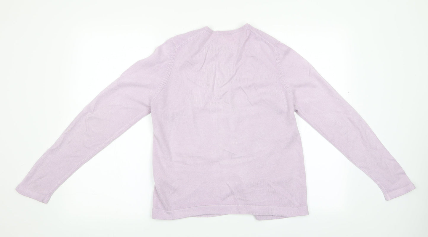 Womens UK Size 12 Marks and Spencer Purple Cardigan Jumper