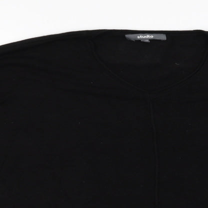 Womens UK Size 12 Studio Black Pullover Jumper