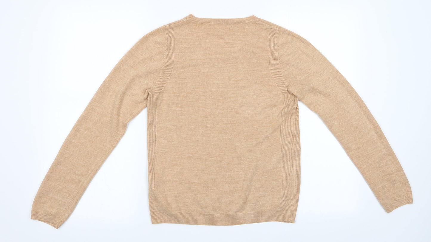 Womens UK Size 8 Marks and Spencer Orange Pullover Jumper