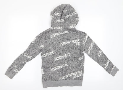 LMTD Boys Grey Spotted  Pullover Hoodie Size 11-12 Years  - In The Rhythm