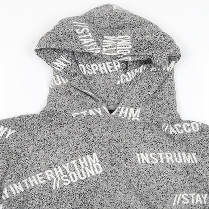 LMTD Boys Grey Spotted  Pullover Hoodie Size 11-12 Years  - In The Rhythm