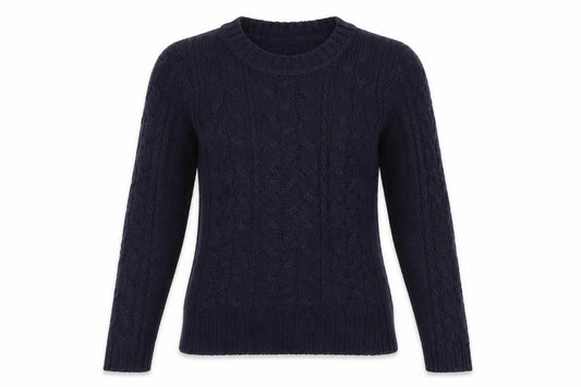 Originals Knitwear Womens Blue   Pullover Jumper Size S  - Cable knit