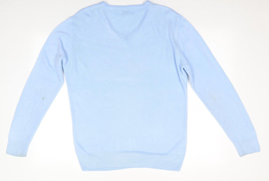 Easy Mens Blue   Pullover Jumper Size M