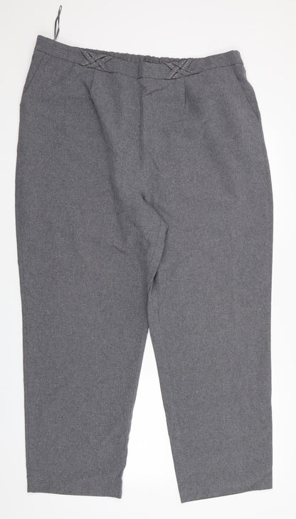 BM Womens Grey   Trousers  Size 20 L28 in