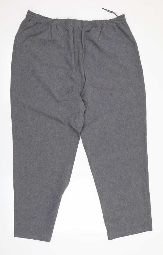 BM Womens Grey   Trousers  Size 20 L28 in