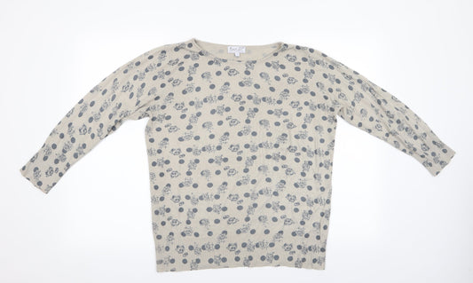 Womens UK Size 14 NEXT Beige Pullover Jumper