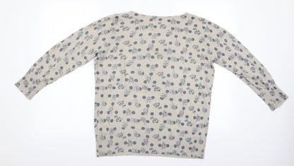 Womens UK Size 14 NEXT Beige Pullover Jumper