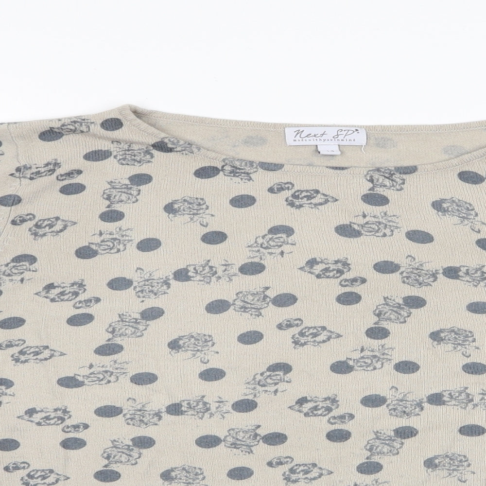 Womens UK Size 14 NEXT Beige Pullover Jumper