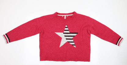Womens UK Size M NEXT Pink Pullover Jumper