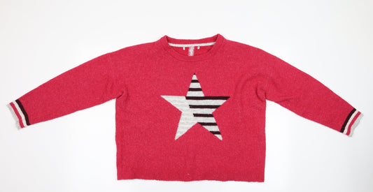 Womens UK Size M NEXT Pink Pullover Jumper