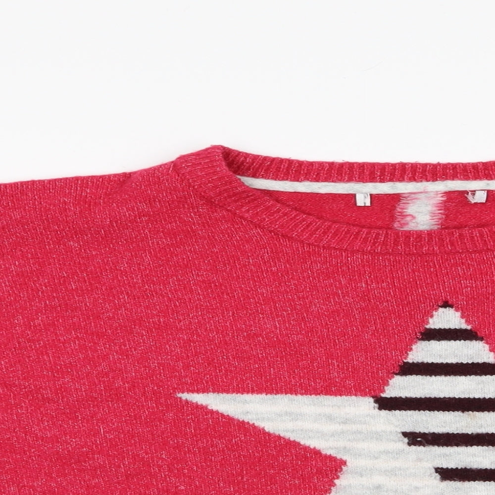 Womens UK Size M NEXT Pink Pullover Jumper