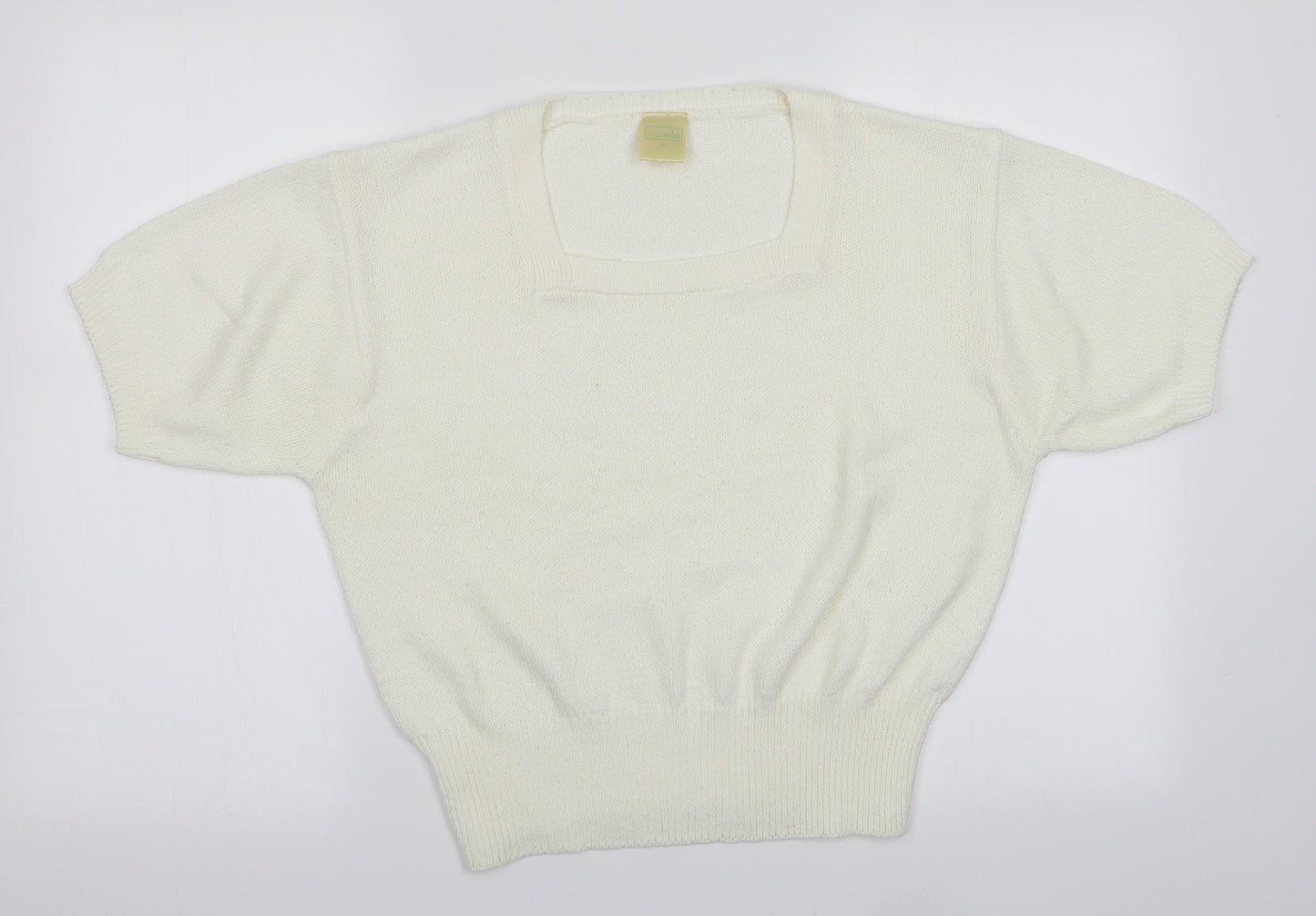 Womens UK Size 10 Canda Ivory Pullover Jumper