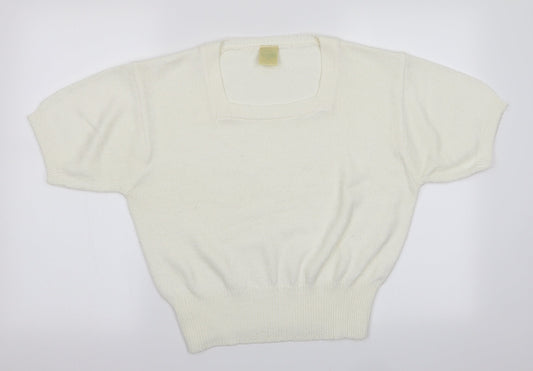 Womens UK Size 10 Canda Ivory Pullover Jumper