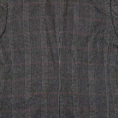 Nino Cerruti Mens Black Herringbone  Jacket Blazer